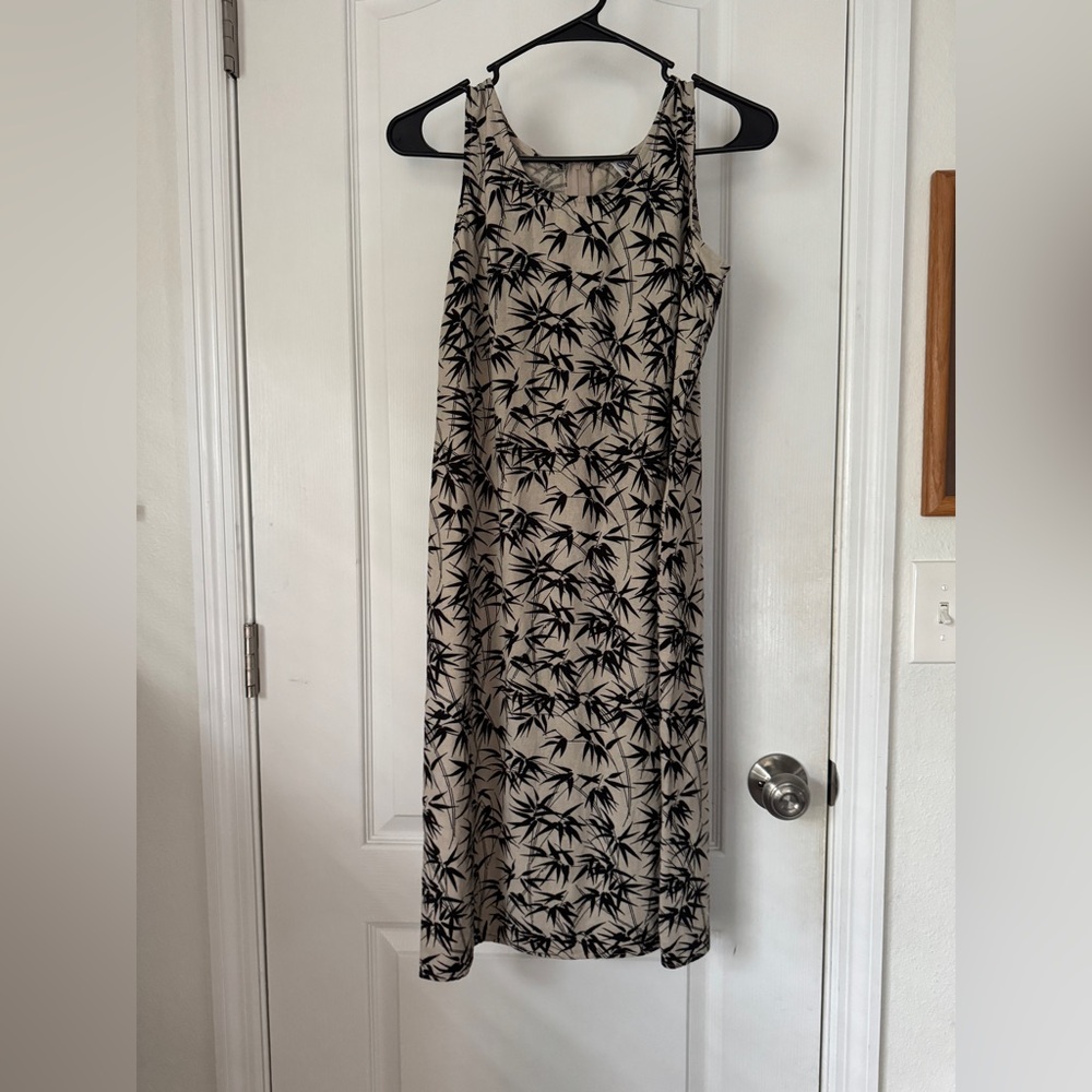 Vintage Sheri Martin foliage dress